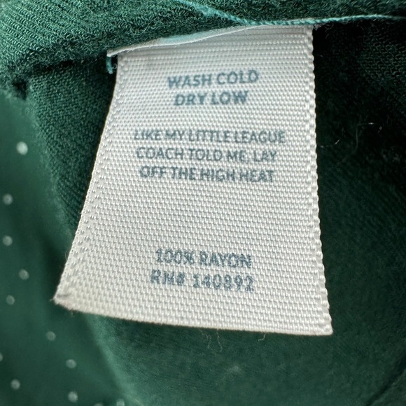 Marine Layer Size Medium Short Dress Forest Green Long Sleeve Polka Dot - Picture 3 of 6